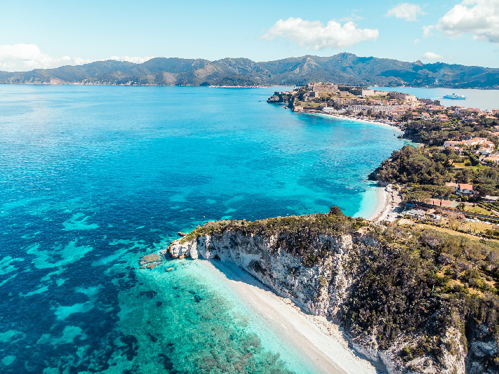 vista su portoferraio, isola d'elba